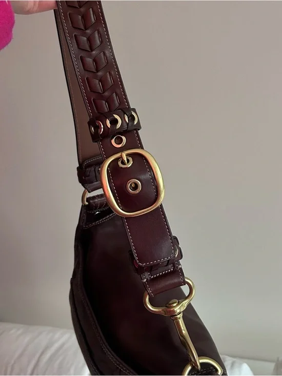 Vintage COACH Bleecker Legacy Flap Brown Leather Shoulder Bag 11434 - Picture 6 of 11